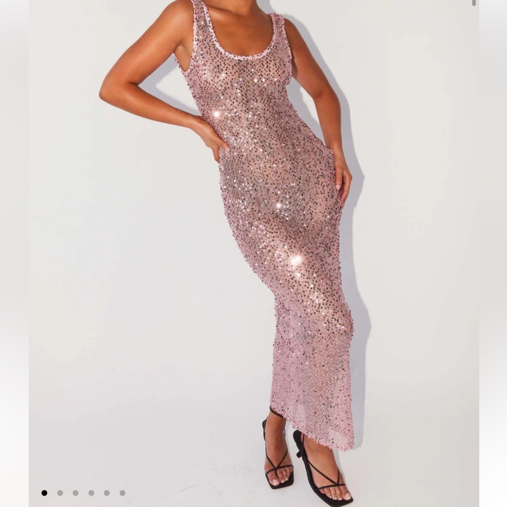 Peppermayo Exclusive - Sweet Essence Maxi Dress - Pink Sapphire